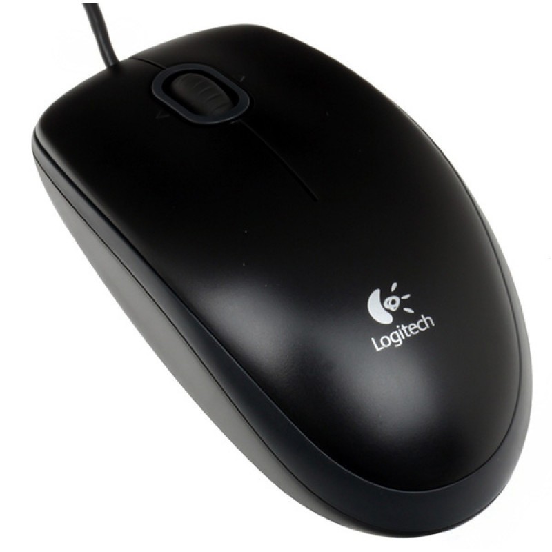 LOGITECH B100 OPTICAL USB MOUSE - BLACK