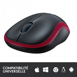 LOGITECH WIRELESS MOUSE M185 -RED