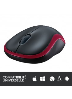 LOGITECH WIRELESS MOUSE M185 -RED