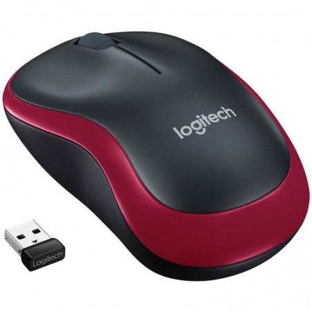 LOGITECH WIRELESS MOUSE M185 -RED