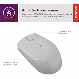 LENOVO 300 WIRELESS COMPACT (ARCTIC GREY)