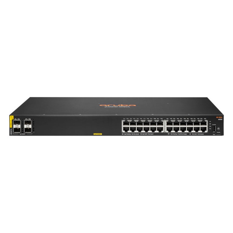 Aruba 6000 24G Class4 PoE+ 4SFP 370W Switch (R8N87A)