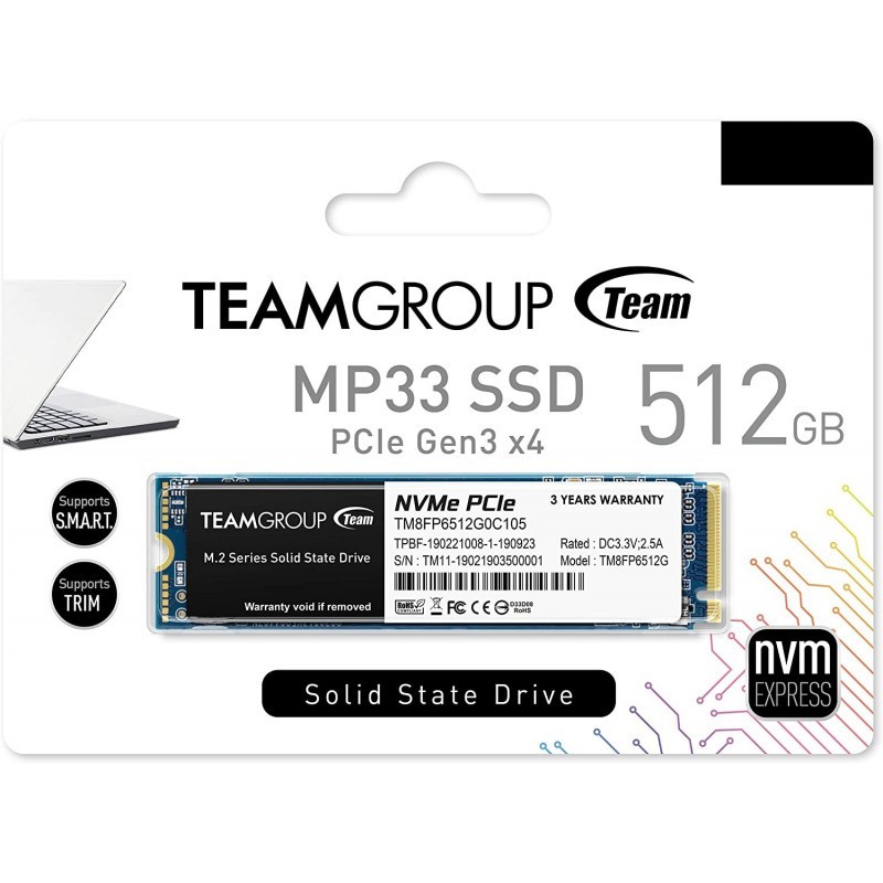 SSD TEAM GROUP MP33 512GB NVME