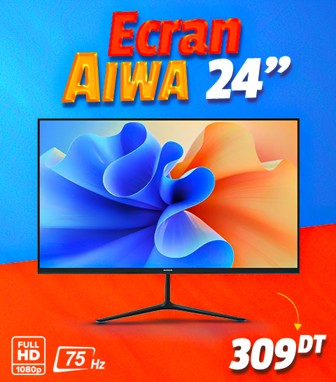 AIWA 24" FULL HD 75 HZ tunisie